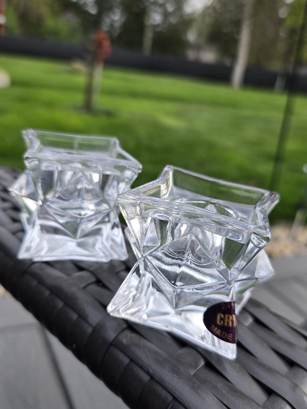 Vintage Michael C Fina Fifth Avenue Stackable Taper Candle Holders Original Box